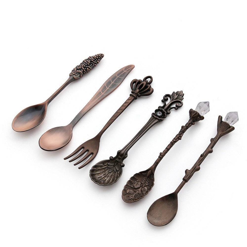 Vintage Carved Flatware Set - Nostalgic Elegance- Running