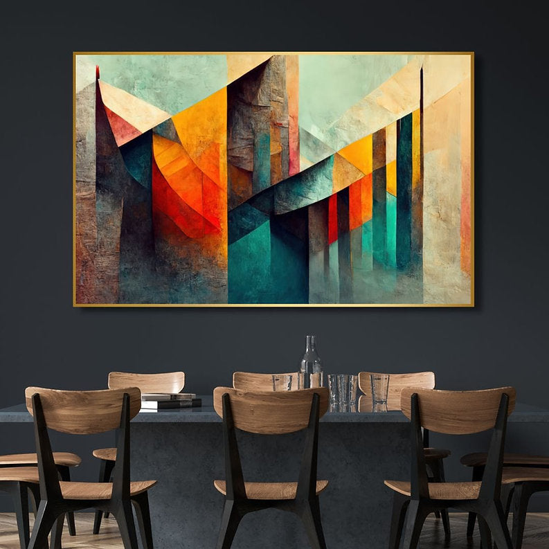 Vintage Palette of Colors: Abstract Art