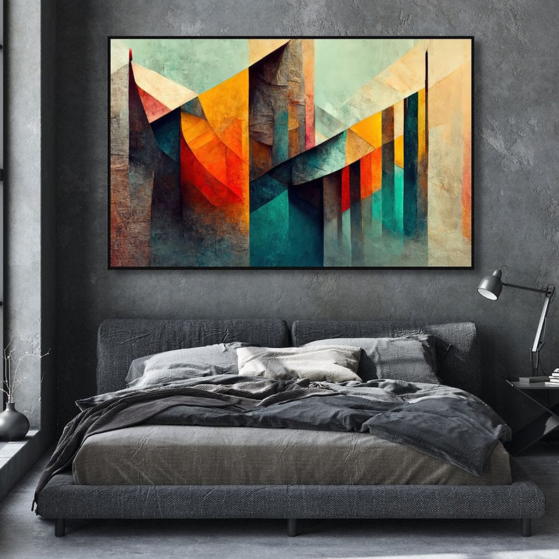 Vintage Palette of Colors: Abstract Art