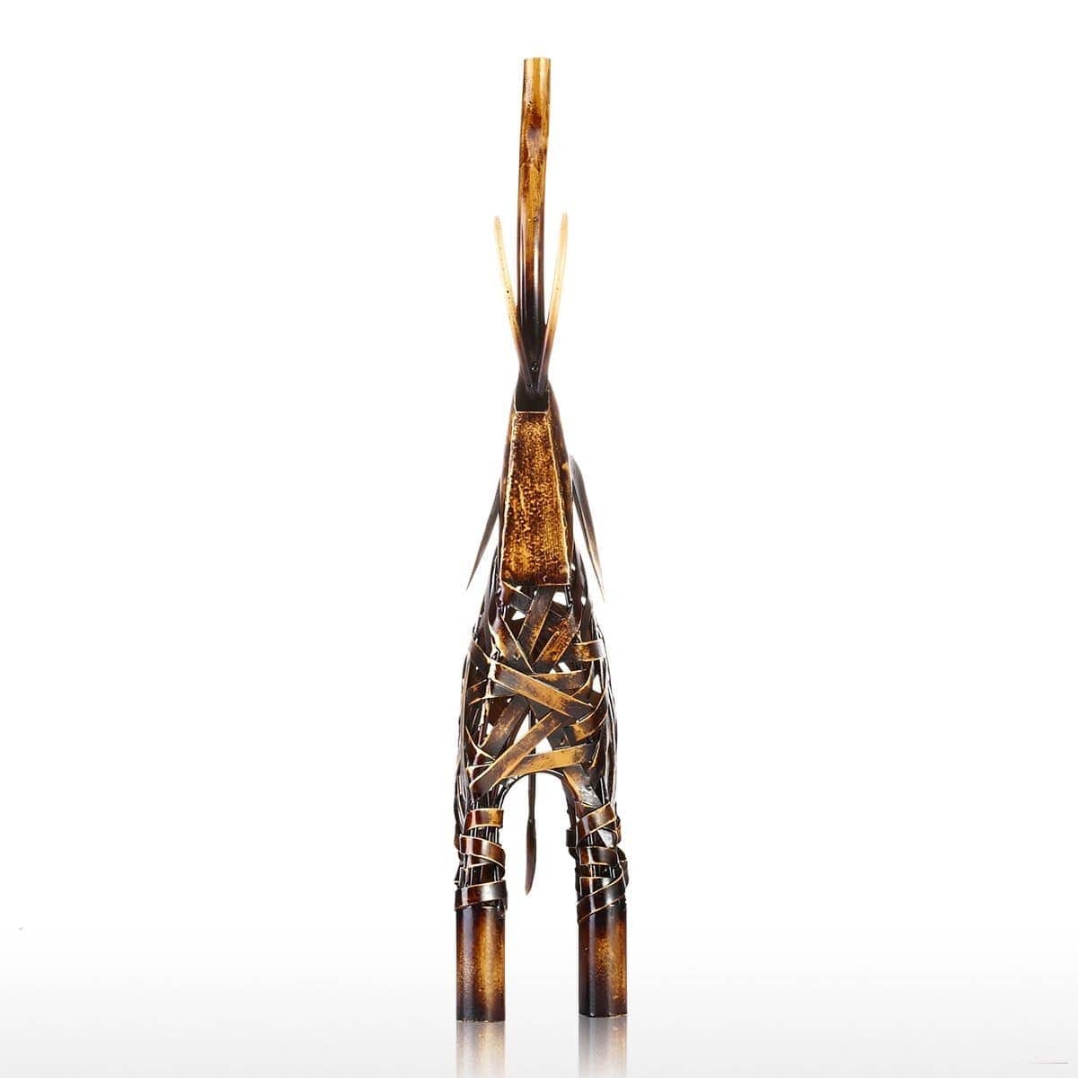 Weaving Elephant Sculpture - Modern Home Decor Accent