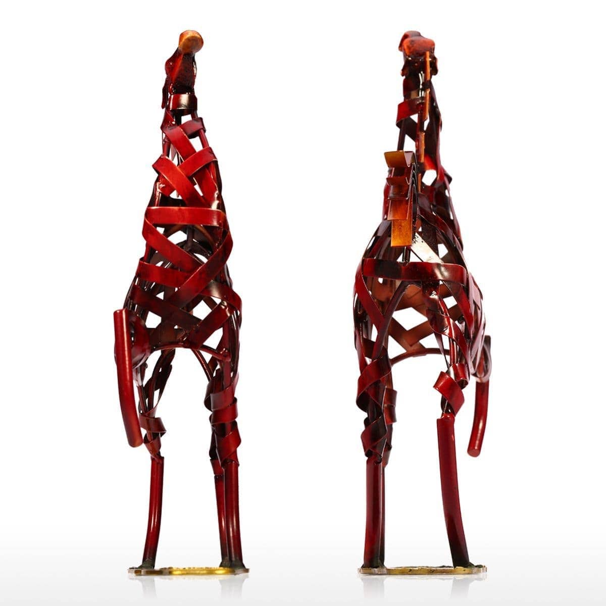 Weaving Horse Sculpture - Contemporary Home Decor Accessory