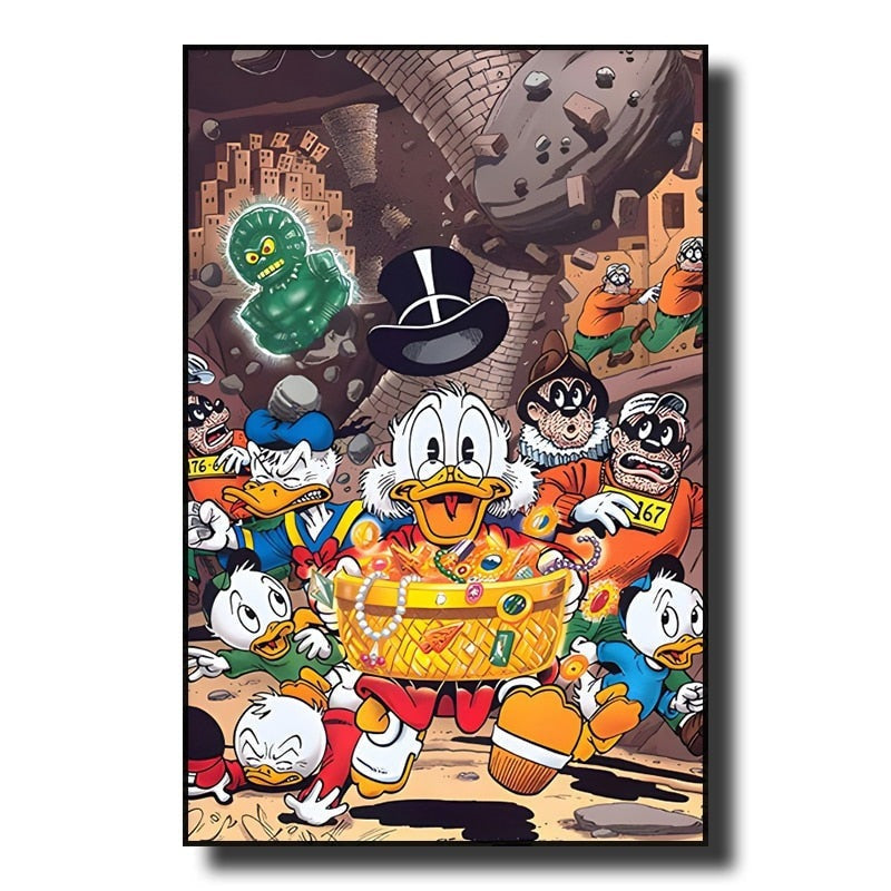 Whimsical Adventures: Disney Cartoon Classic Character Donald Duck Movie