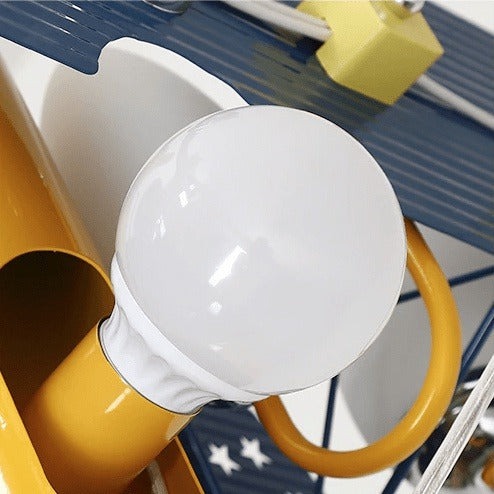 Whimsical Cartoon Airplane Chandelier - Perfect for Kids' Spaces