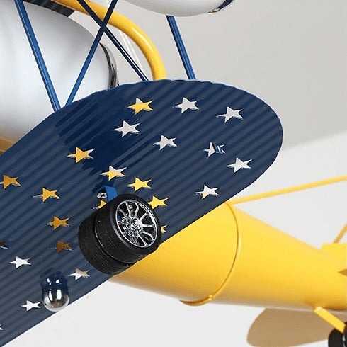 Whimsical Cartoon Airplane Chandelier - Perfect for Kids' Spaces