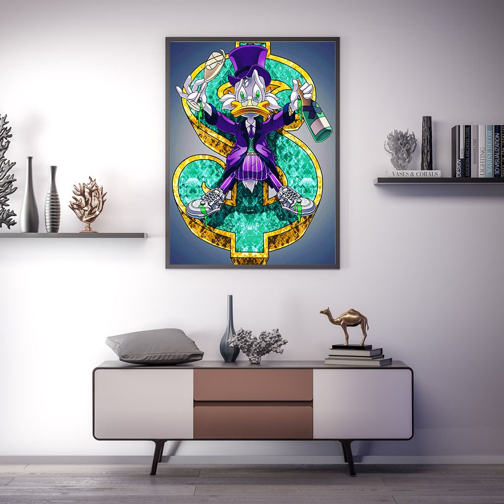 Whimsical Pop: Disney Cartoon Star Creative Pop Art