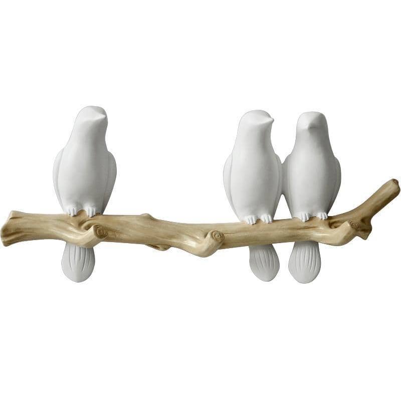 White Bird Key Hooks Hanger - Wall Rack for Stylish Home Organization