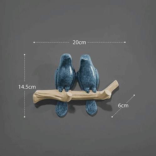 White Bird Key Hooks Hanger - Wall Rack for Stylish Home Organization