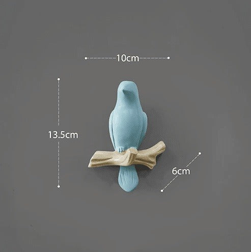 White Bird Key Hooks Hanger - Wall Rack for Stylish Home Organization