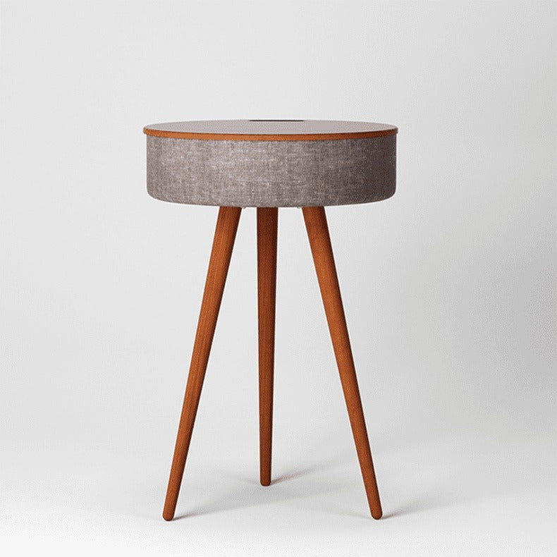 Wireless Charging Speaker Side Table - Modern & Functional Home Furniture
