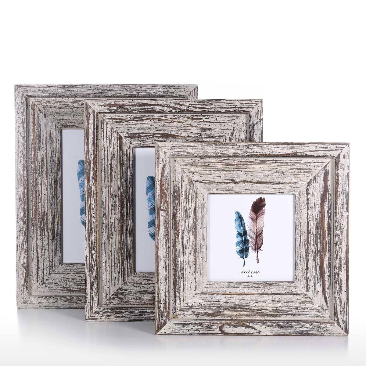 Wooden Phone Picture Frame - Rustic Desk Display