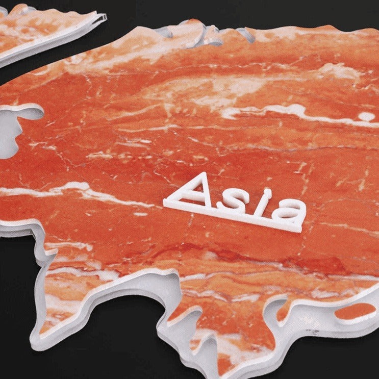 World Map DIY Minimalist Wall Decor Clock - Modern & Personalized Home Decor Accessory