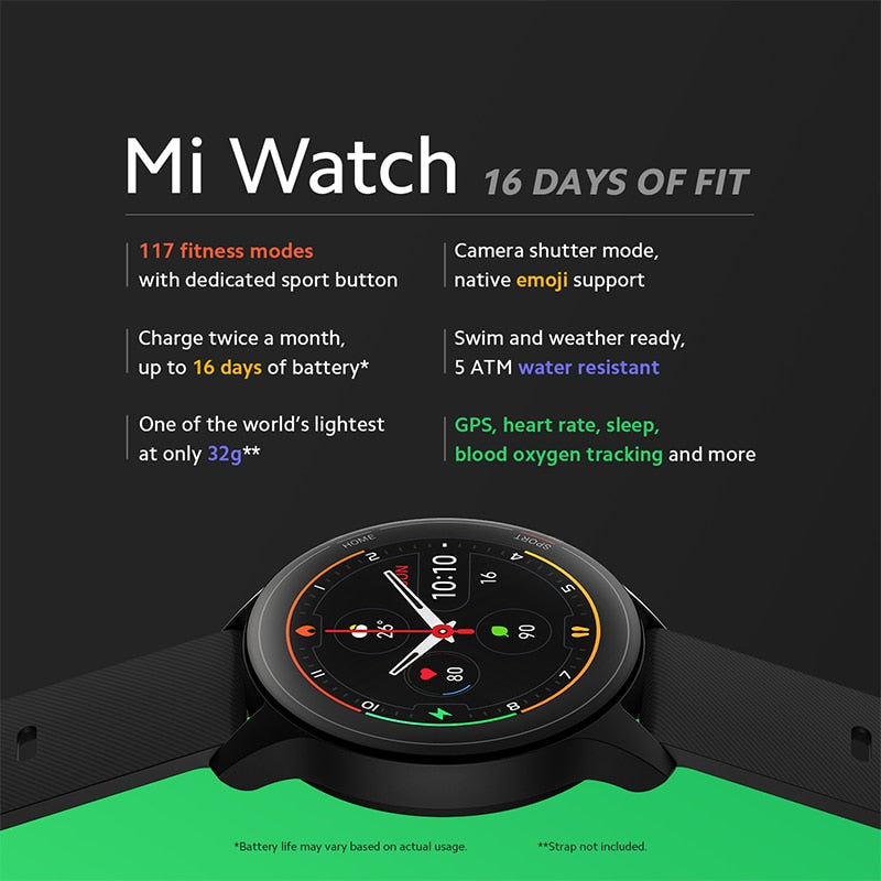 Xiaomi Mi Watch Color GPS Smartwatch - Stylish & Precise Fitness Tracker