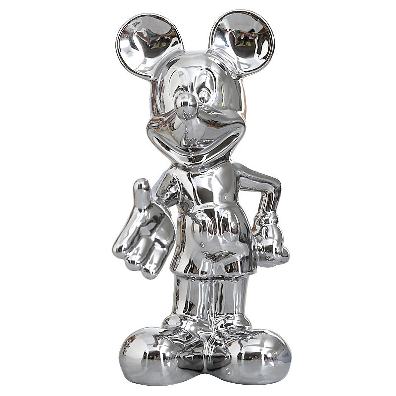Disney Magic - Gold / Silver Plated Mickey Mouse Sculpture Decor