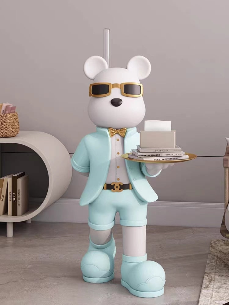 Fashionable Force: Sunglass Bear with Lightsaber Statue