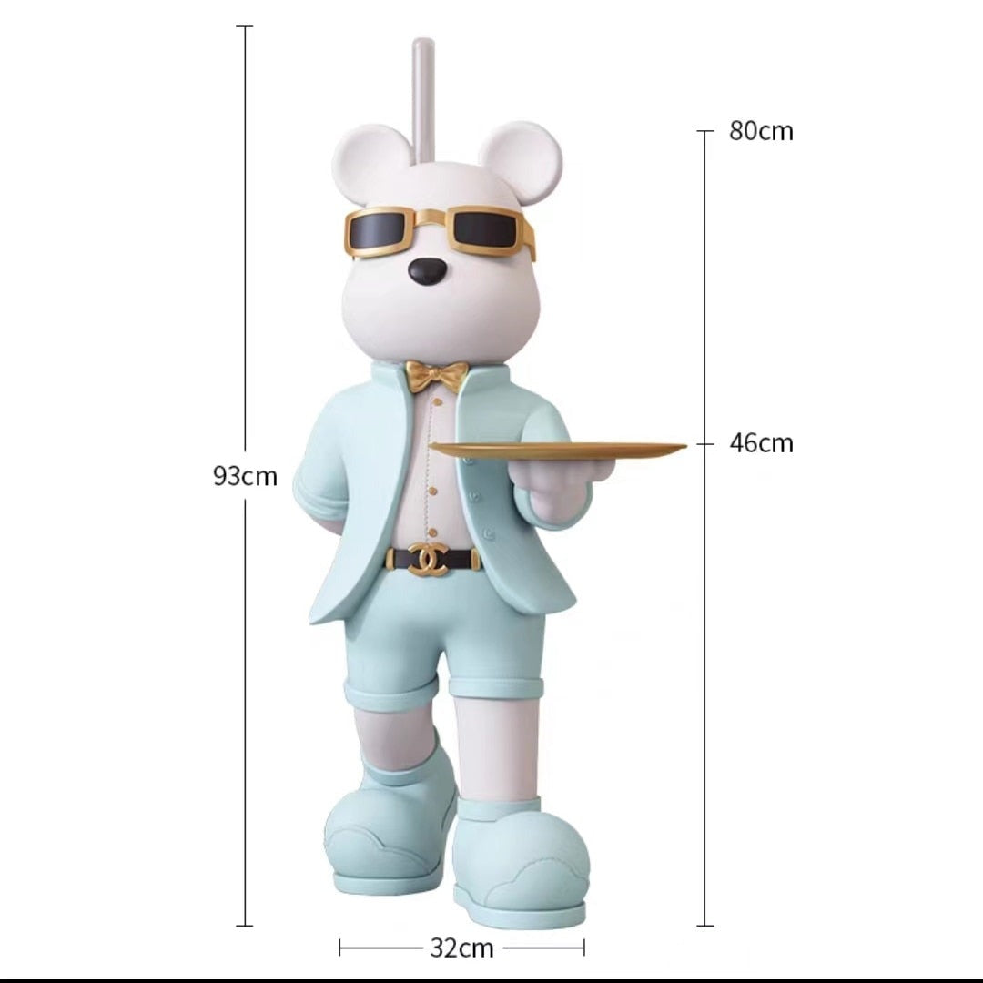 Fashionable Force: Sunglass Bear with Lightsaber Statue