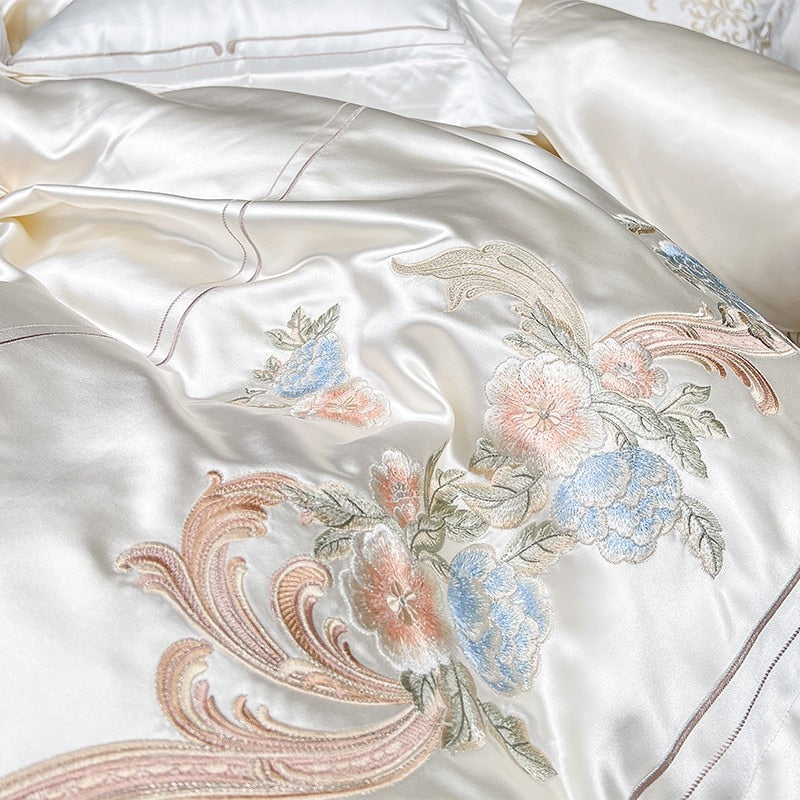 Royal Satin - Luxury 1000TC Egyptian Cotton & Silk Duvet Cover Set