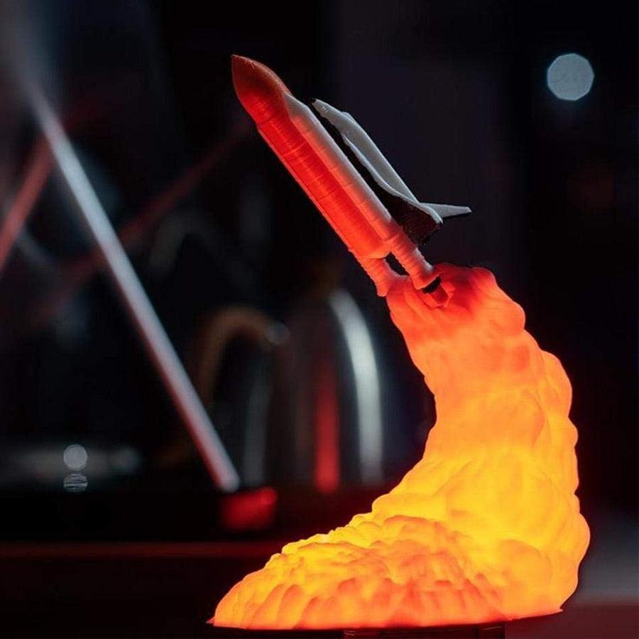 3D Print Apollo Rocket Lamp - Inspirational Night Light