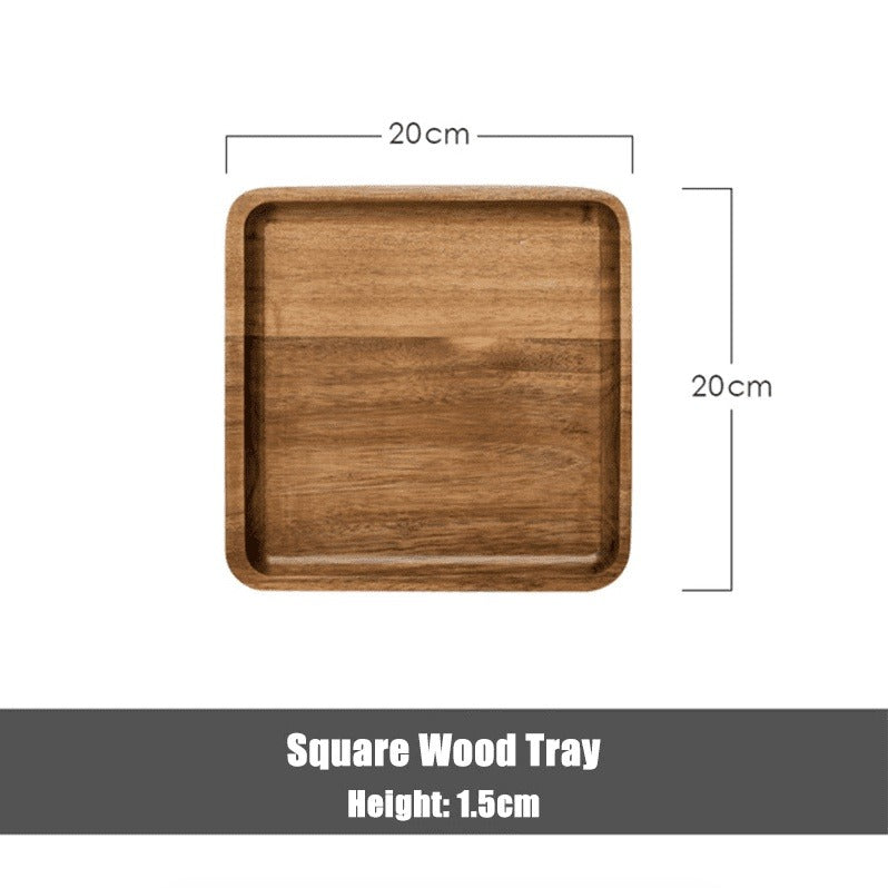 Acacia Wood Serving Tray - Stylish and Functional Home Accessory