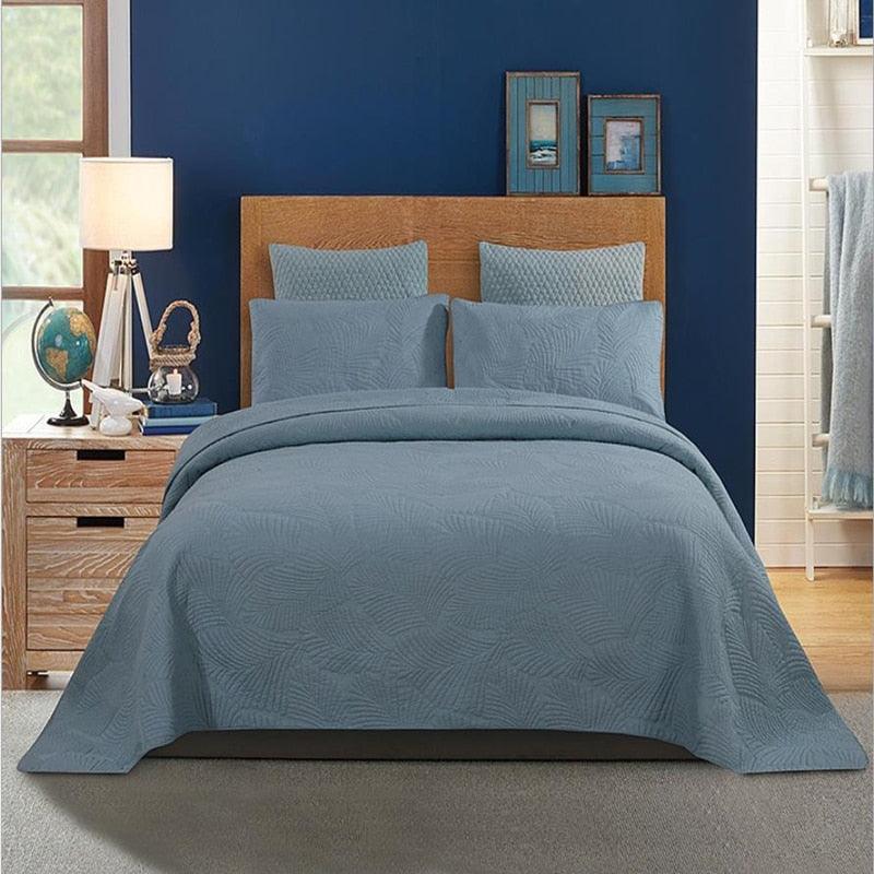 All-Season Cotton Bedspread Set - Chic and Comfortable Bedding
