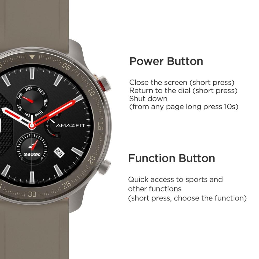 Amazfit GTR Titanium Smartwatch - 47mm AMOLED & Sports