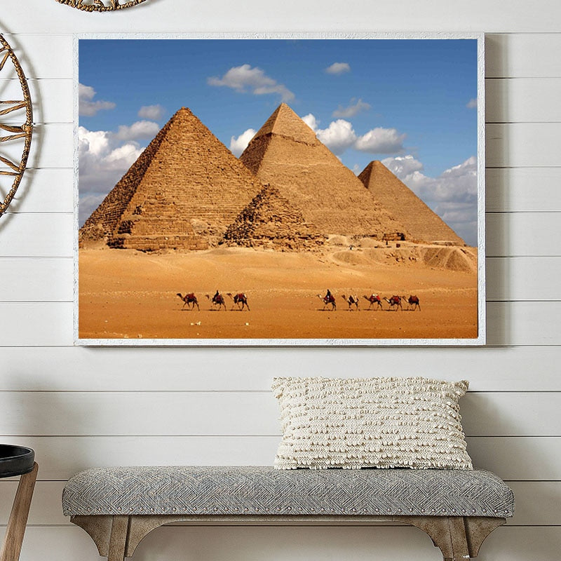 Ancient Marvels: Egyptian Miracle Pyramid Landscape