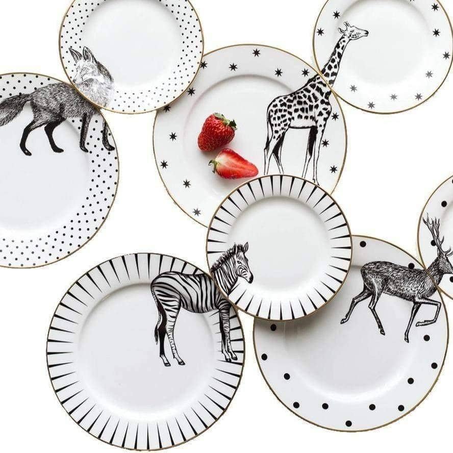 Animal Combined Ceramic Display Plate - Cute and Chic Nature-Inspired Dining Accessory
