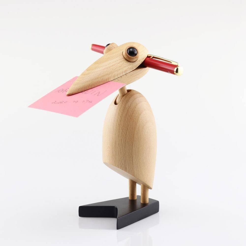 Artistic Clipbird Wood Figurine - Whimsical Decor for Art Enthusiasts