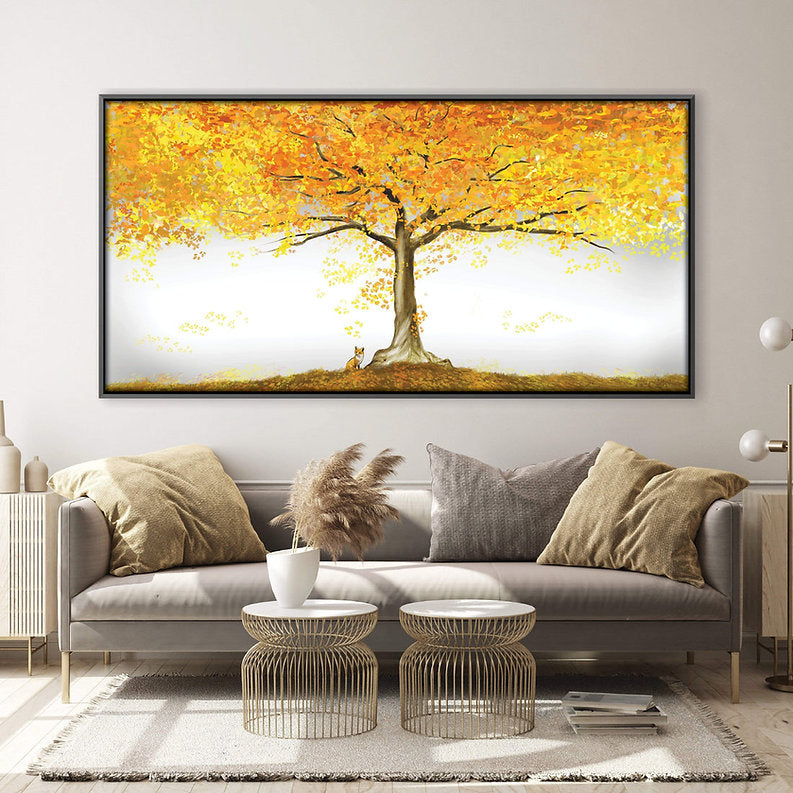 Autumn Splendor: Fall Golden Tree