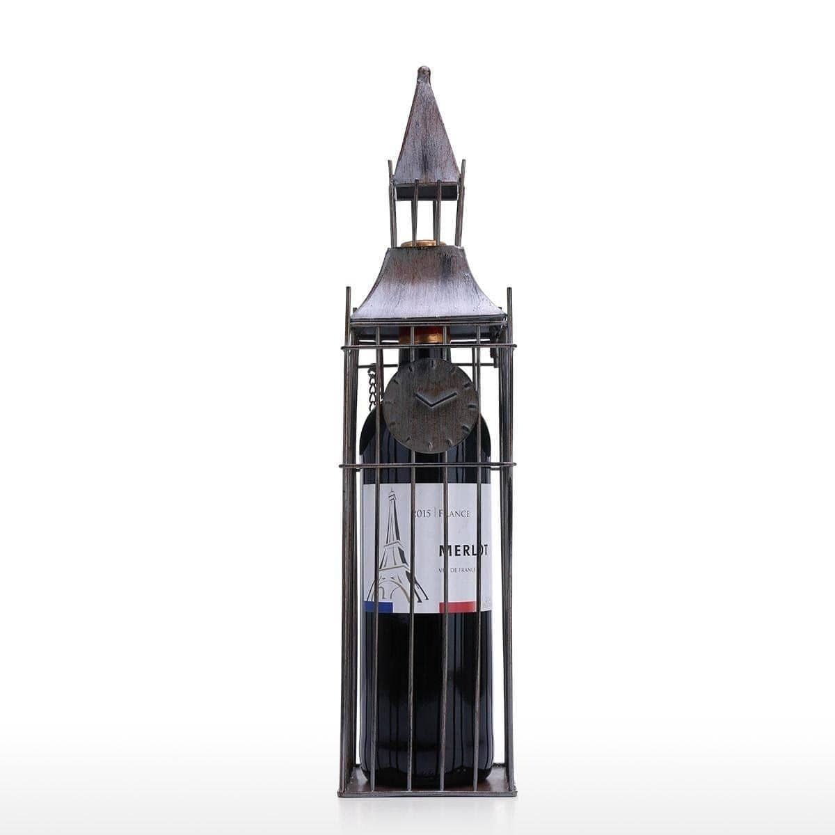 Big Bell Tower Wine Rack - Whimsical Elegance for Your Collection