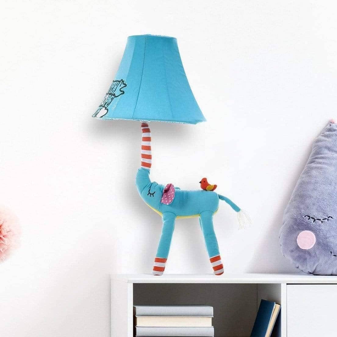 Blue Elephant Night Lamp - Fun Touch for Your Kid's Room Decor
