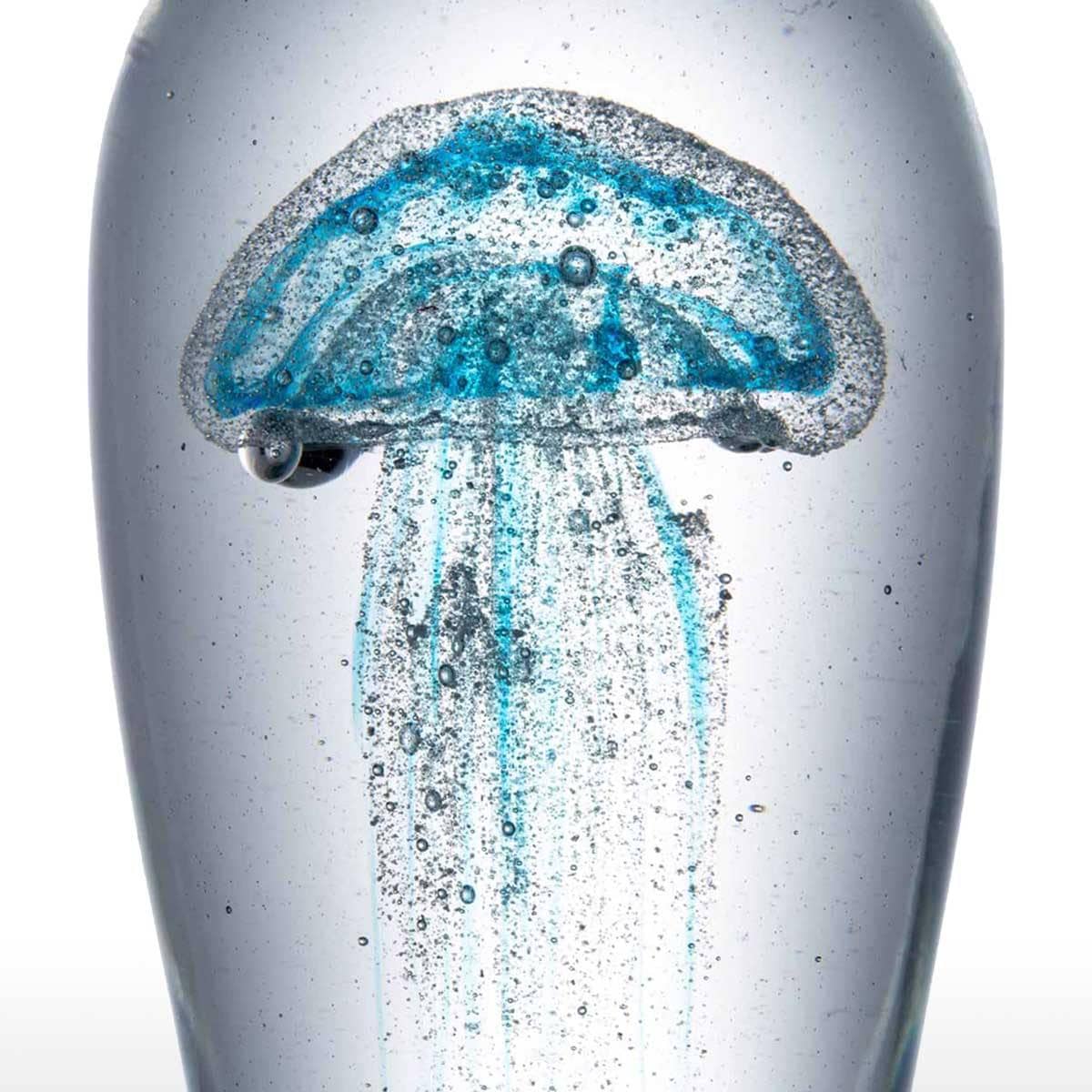 Blue Jellyfish Figurine - Chic Home Decor for a Touch of the Sea