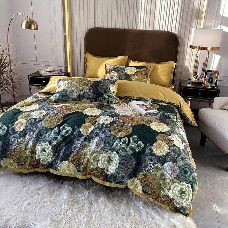 Bohemia Nature Egyptian Cotton Duvet Cover Set - Elegant Bedding