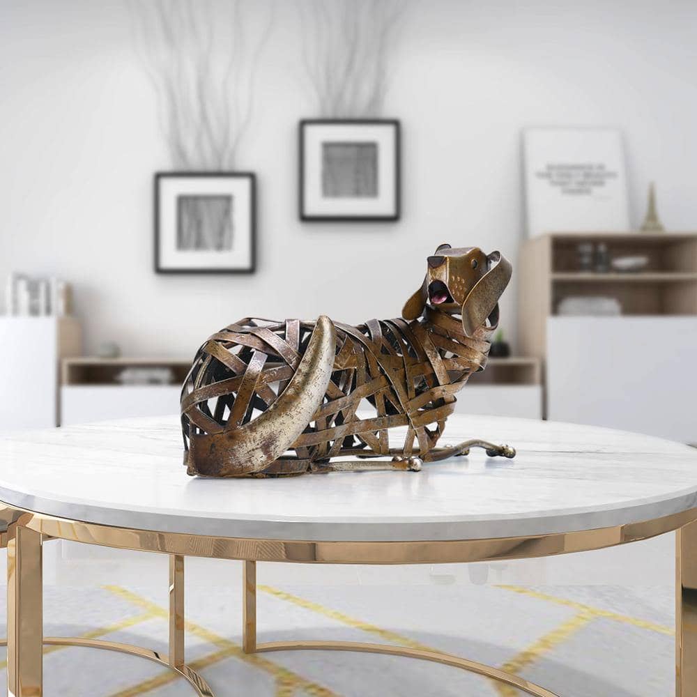 Braided Dog Sculpture - Modern & Unique Home Decor