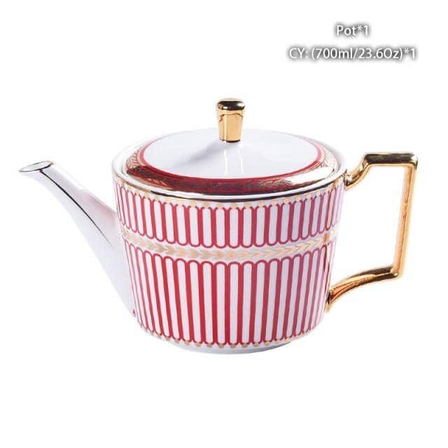 British Classic Bone China Ceramic Teapot - Elevate Your Tea Time Experience