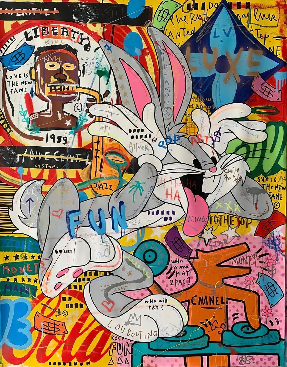 Bugs Bunny Pop: Colorful Cartoon