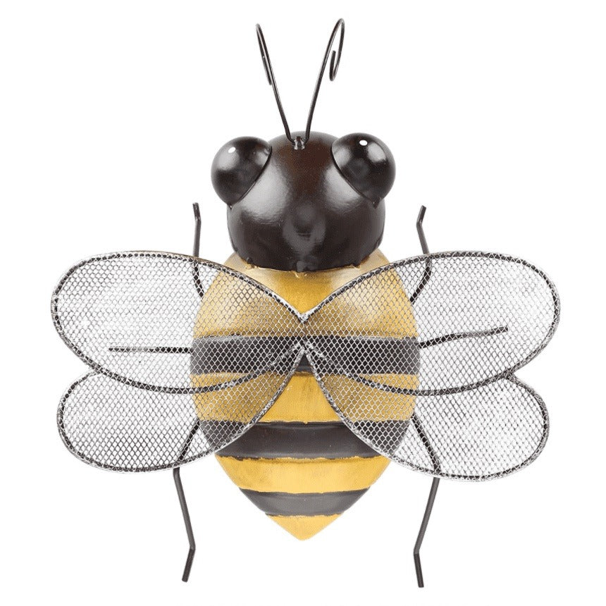 Buzzing Bee Iron Decoration - Handcrafted with Eco-Friendly Finish