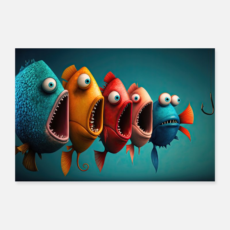 Cantoon Fish Fun: Playful Cartoon Fish