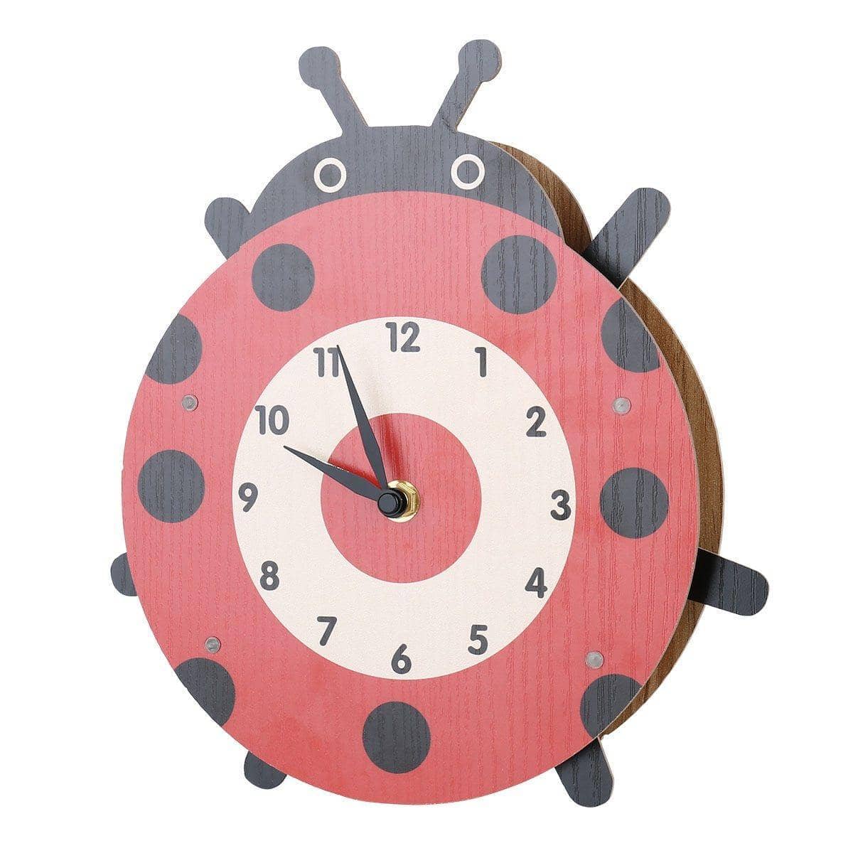 Cartoon Ladybug Wall Clock - Fun & Whimsical Home Decor