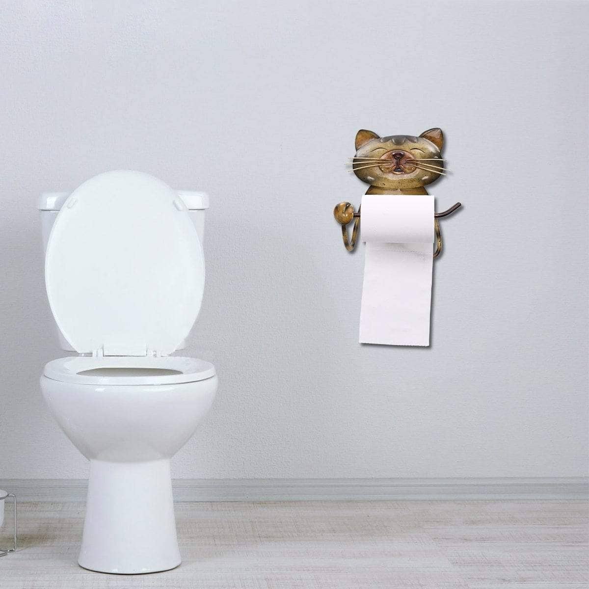Cat Paper Roll Towel Holder - Playful Bathroom Accessory