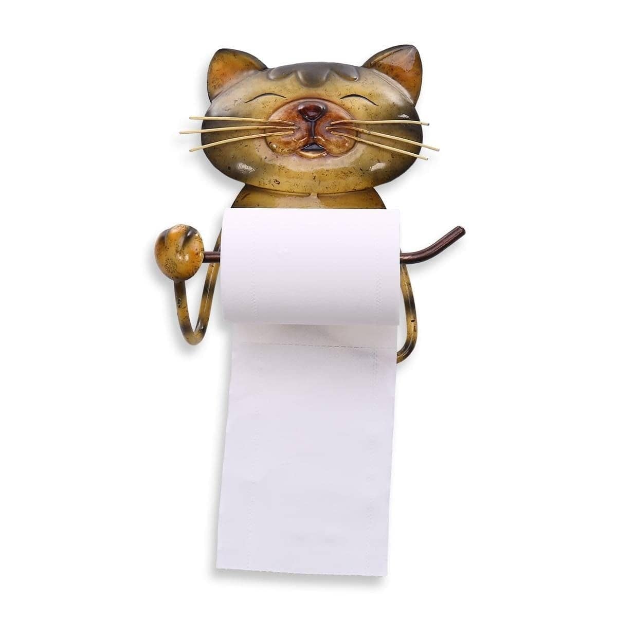 Cat Paper Roll Towel Holder - Playful Bathroom Accessory