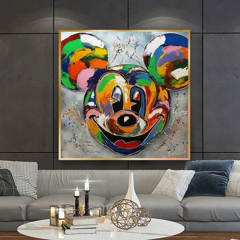 Cheerful Disney Icon: Colorful Mickey Mouse