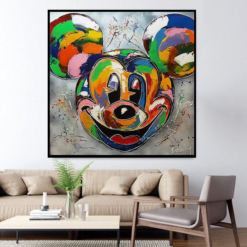 Cheerful Disney Icon: Colorful Mickey Mouse