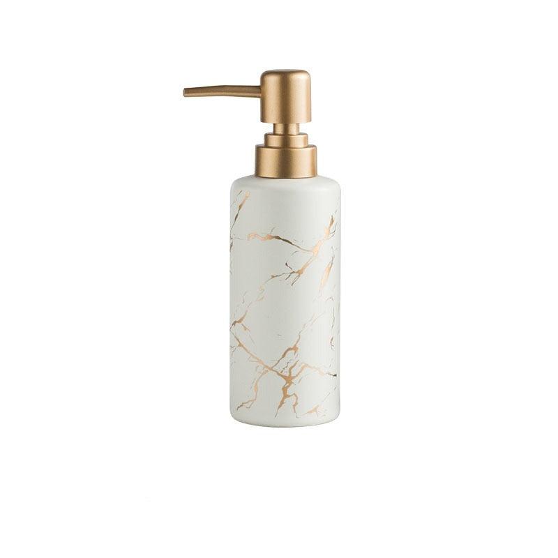 Classy Marble Ceramics Bathroom Soap & Lotion Dispenser - Pamper Yourself in Style