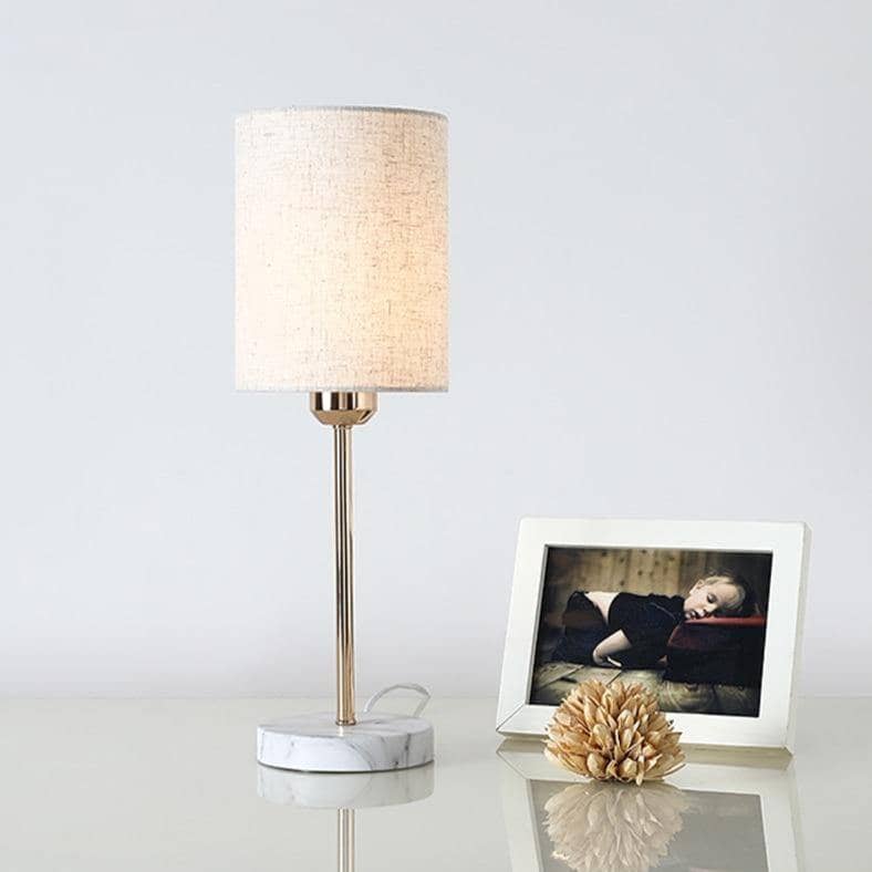 Cloth Lampshade Side Table Lamp - Cozy & Soft Lighting for Your Space