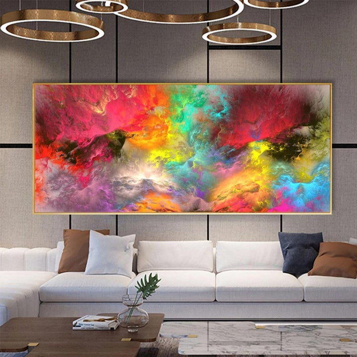 Colorful Dreamscapes: Abstract Cloud Nature's Art