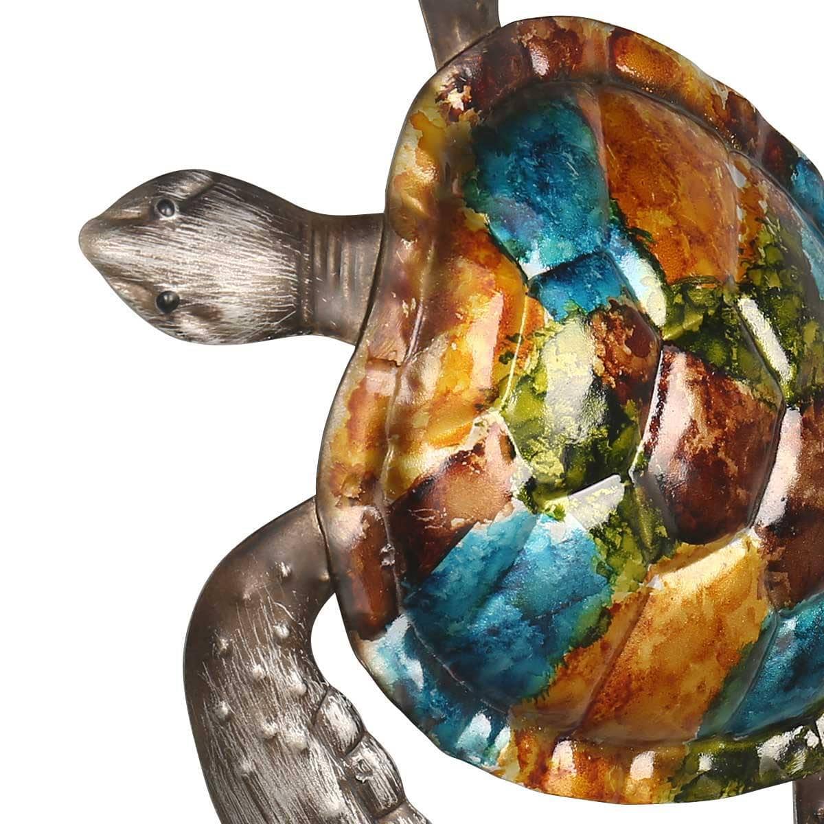 Colorful Sea Turtle Home Wall Decor - Add a Coastal Touch to Your Home