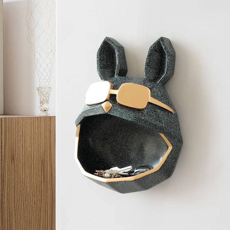 Crafted Dog Wall Key Storage Holder Rack - Organize Your Keys in Style