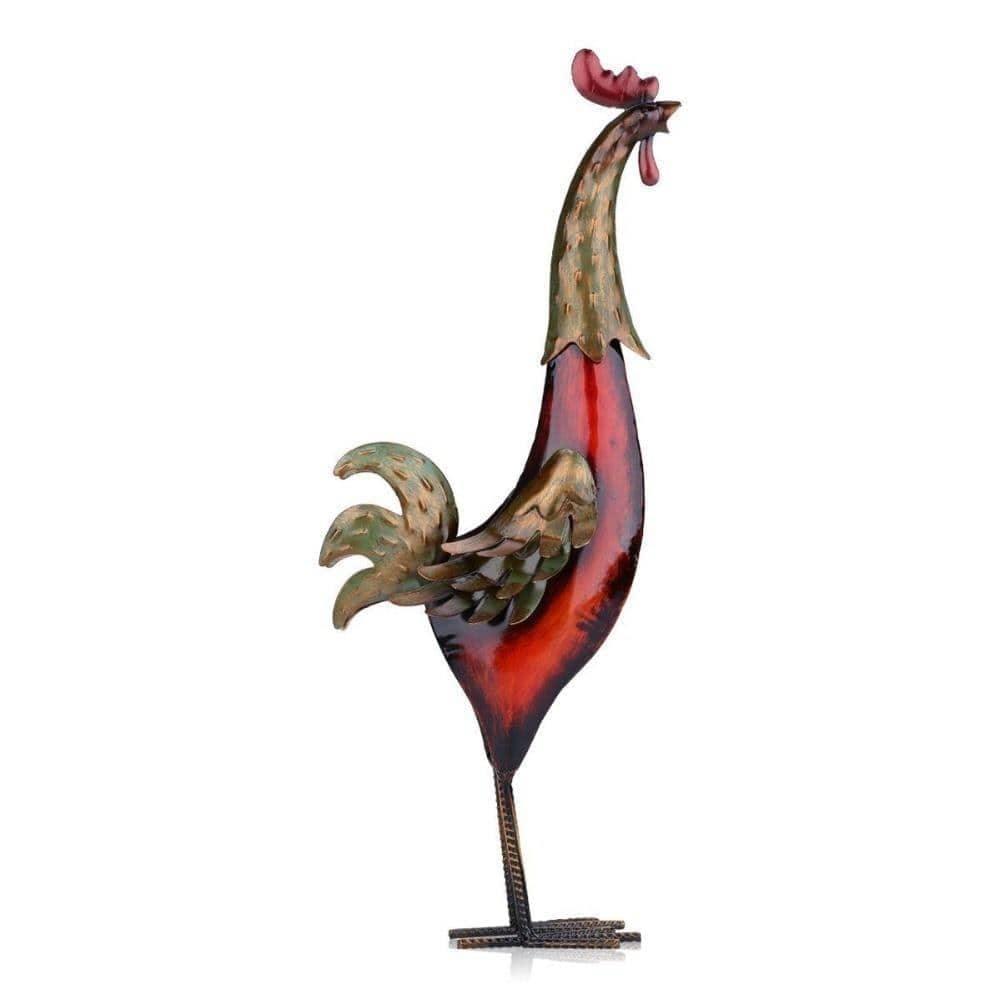 Crafted Rooster Figurine Modern Home Decor - Rustic Charm for Your Home