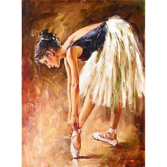 Create Your Own Ballet-Themed Art with Ballet Girl DIY Canvas Painting - Fun & Creative