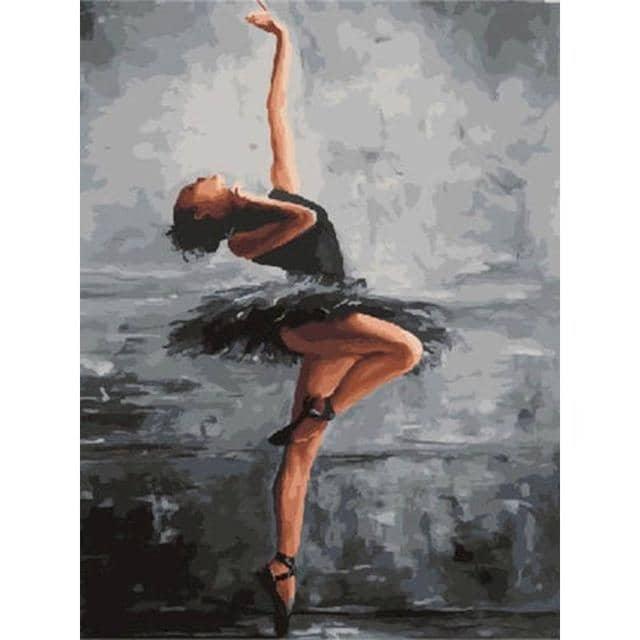 Create Your Own Ballet-Themed Art with Ballet Girl DIY Canvas Painting - Fun & Creative